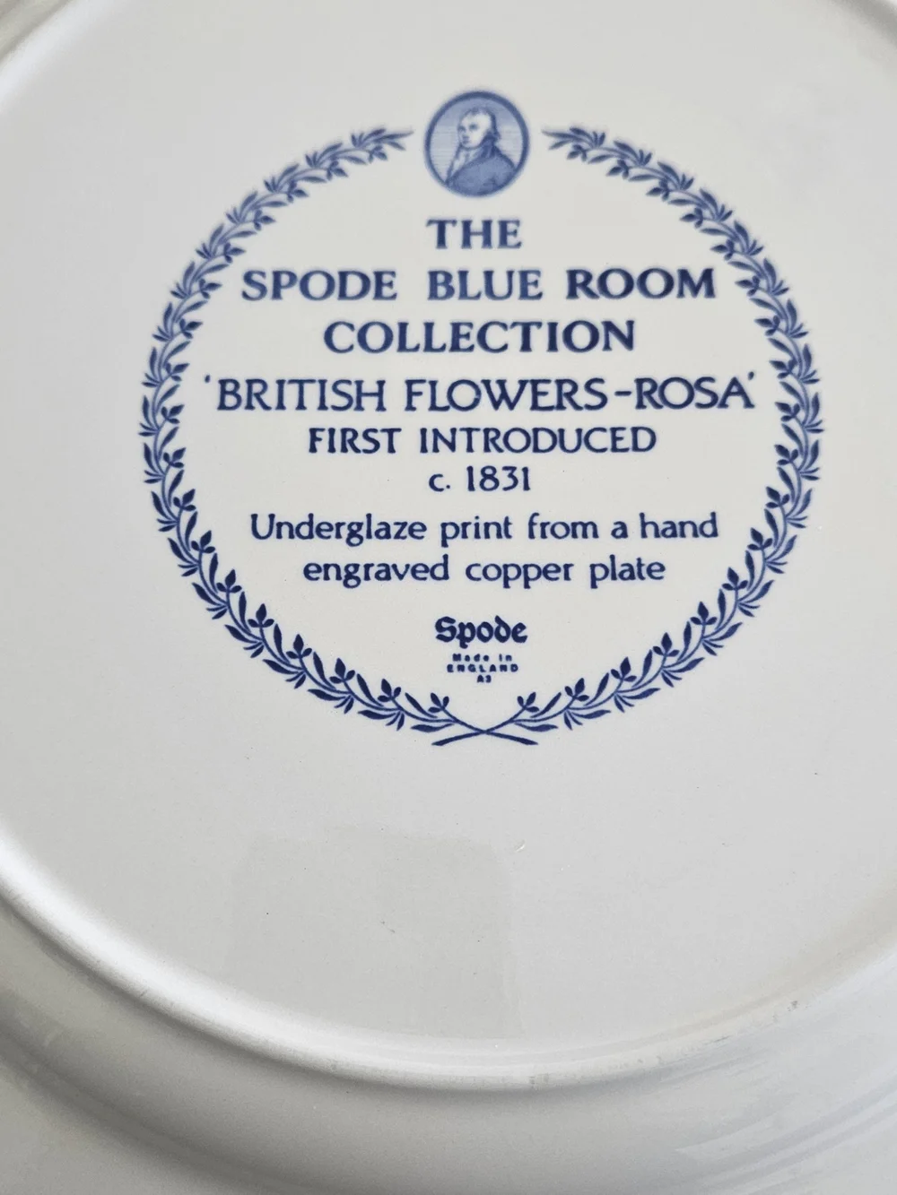 Spode Blue and White Floral Oval Serving Platter